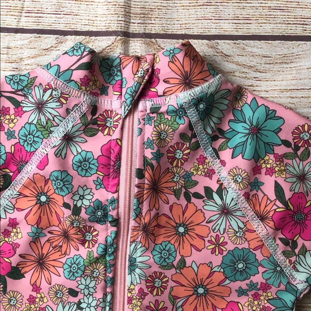 Floral‎ Long Sleeve Swimsuit